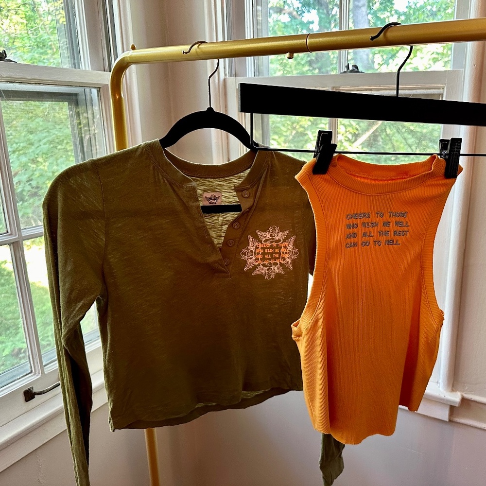 2-Set Boys Lie On The Rocks Henley and Tank